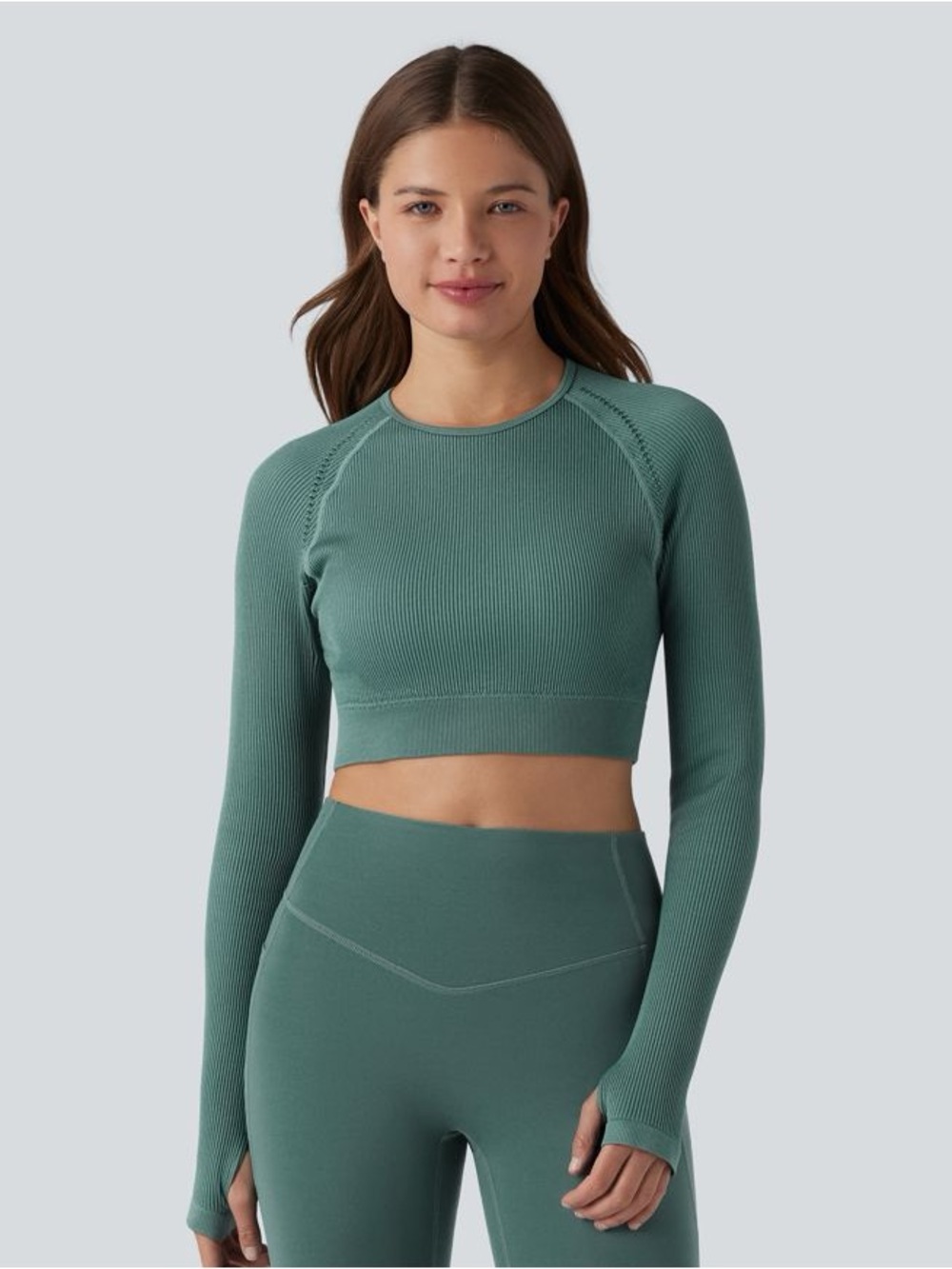 Halara NWT OneForm Seamless Flow Backless Cropped Yoga Sports Top – Size Large